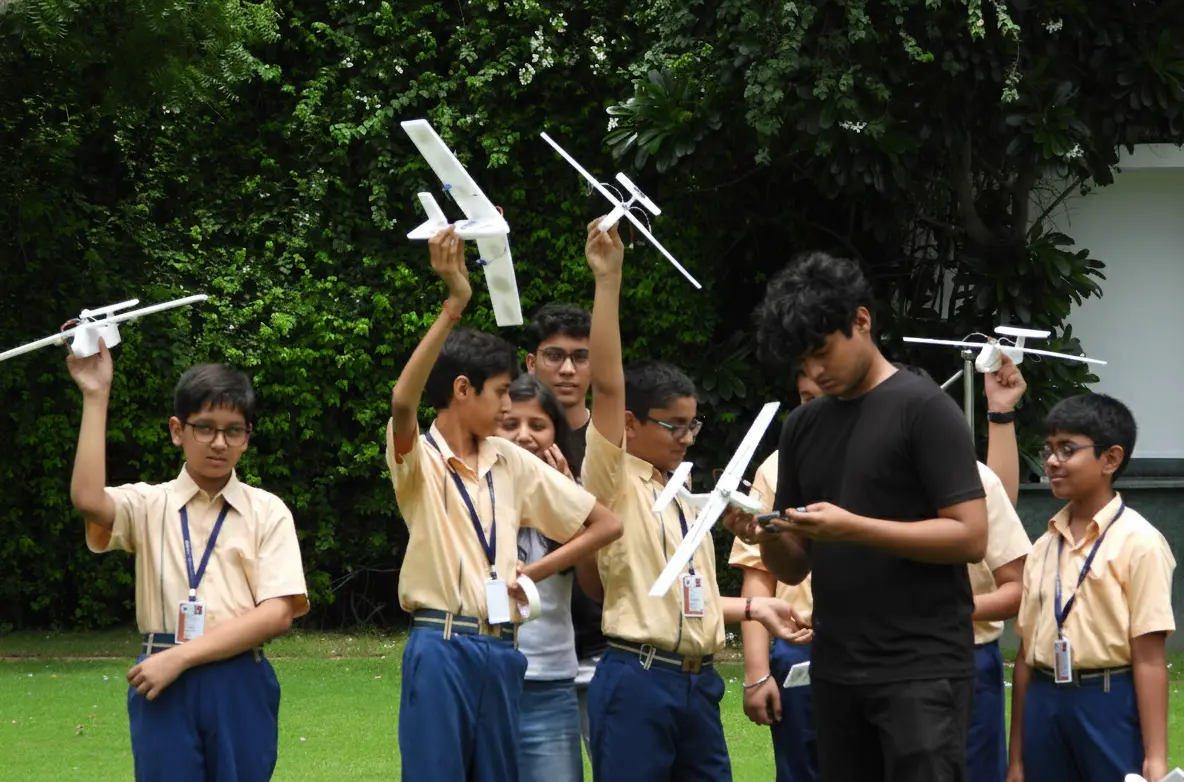 Award ceremony at Exxler inter-school robotics competition